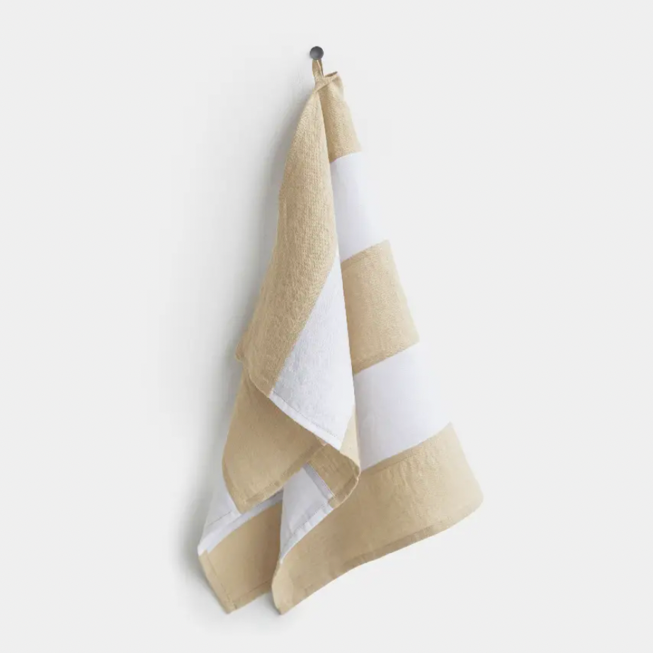 Striped linen tea online towels