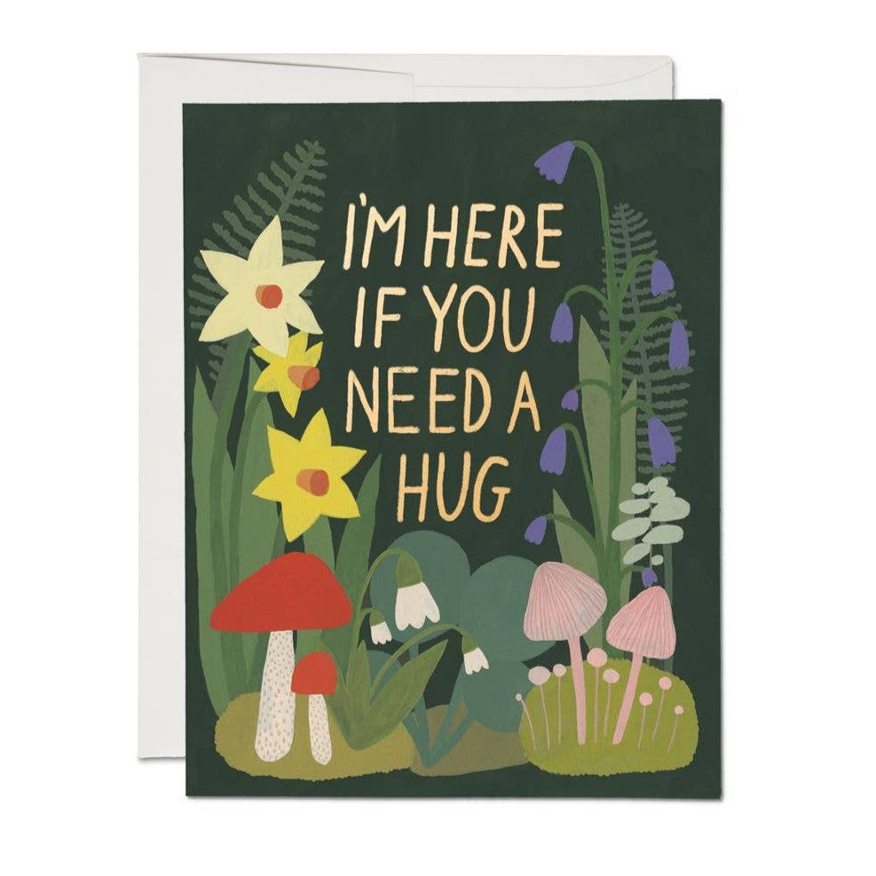 Garden Hugs sympathy greeting card