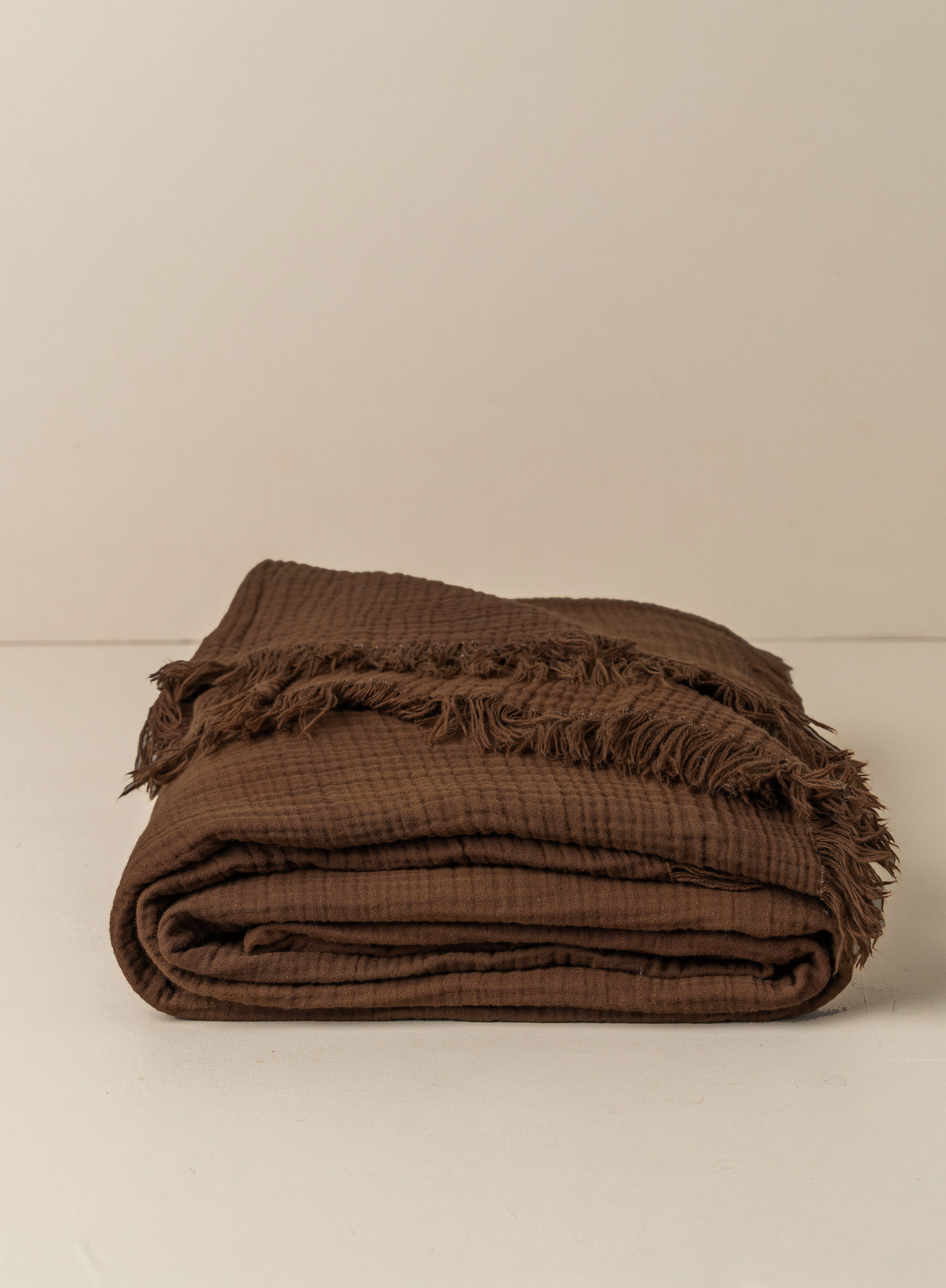 Enes Bed Cover | Chocolate