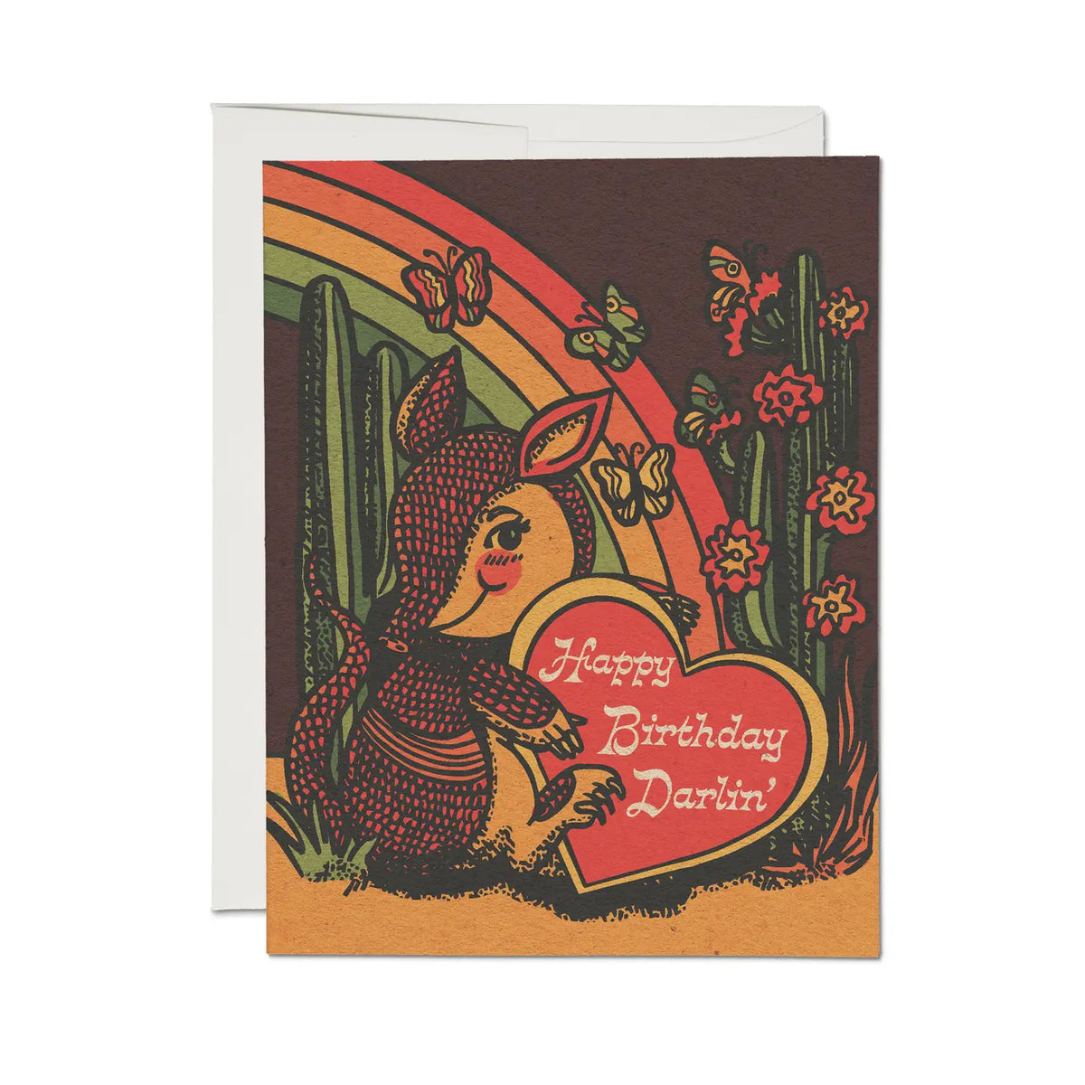 Armadillo Birthday Greeting Card