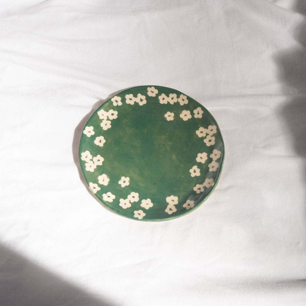 Scattered Petunia Catchall Plate by Erika Christine