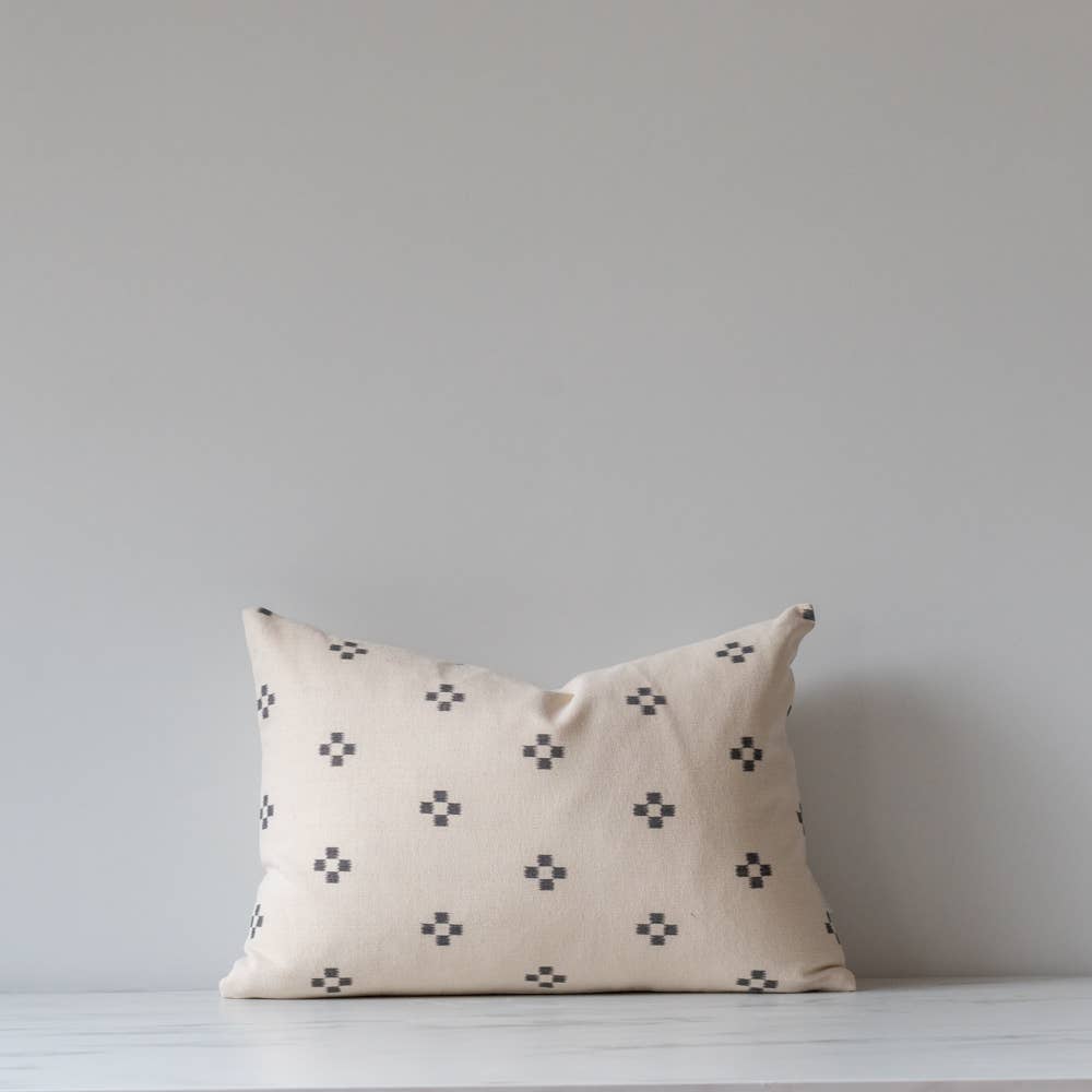 Charcoal Dot Pillow