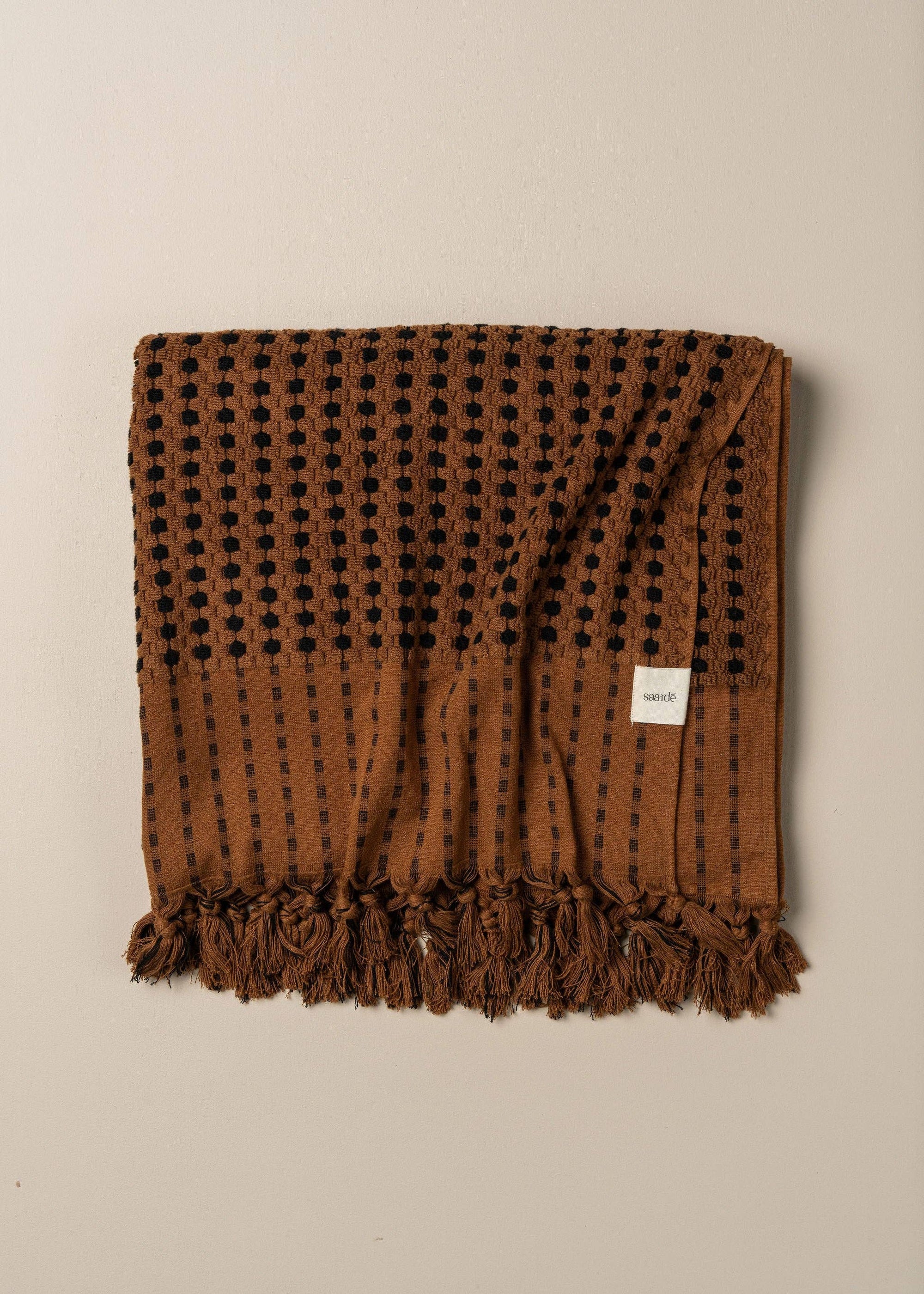 Chickpea Towel Collection | Chocolate/Black