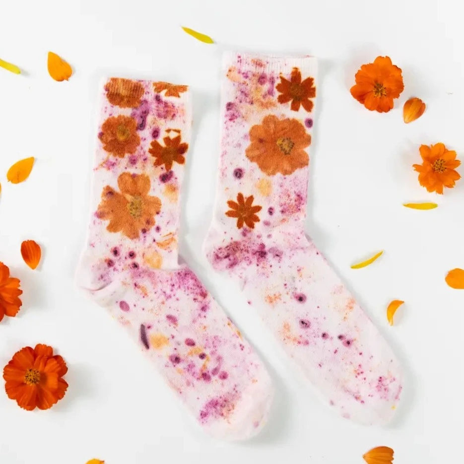 Botanically Dyed Crew Socks