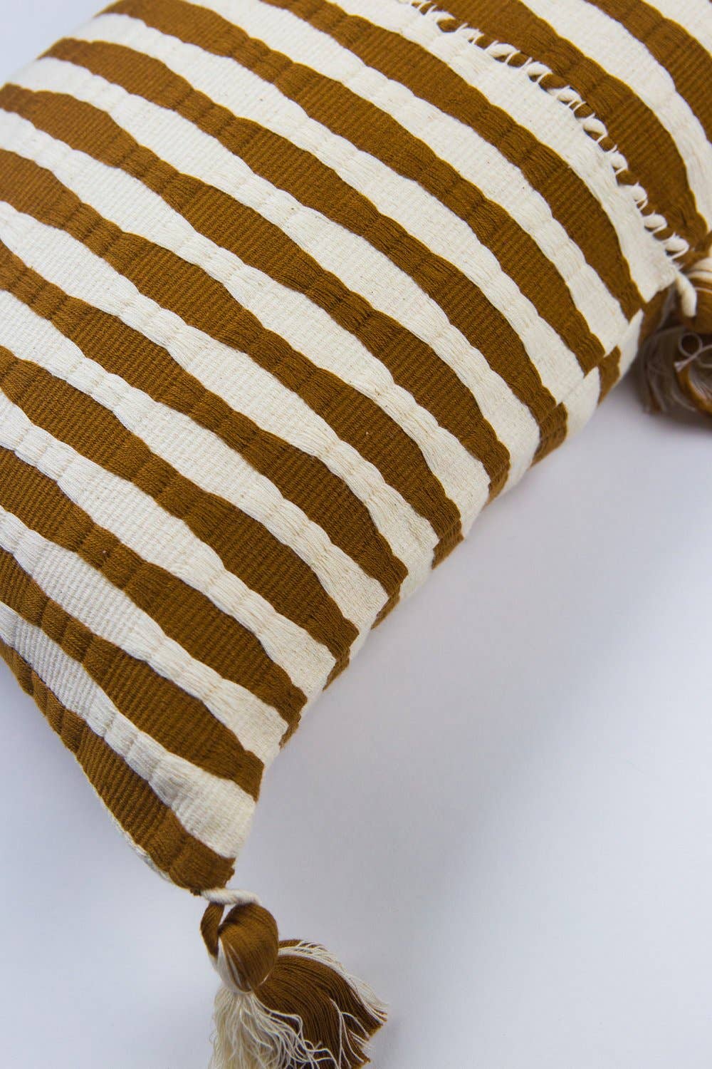 Antigua Pillow in Umber Stripe by Archive NY