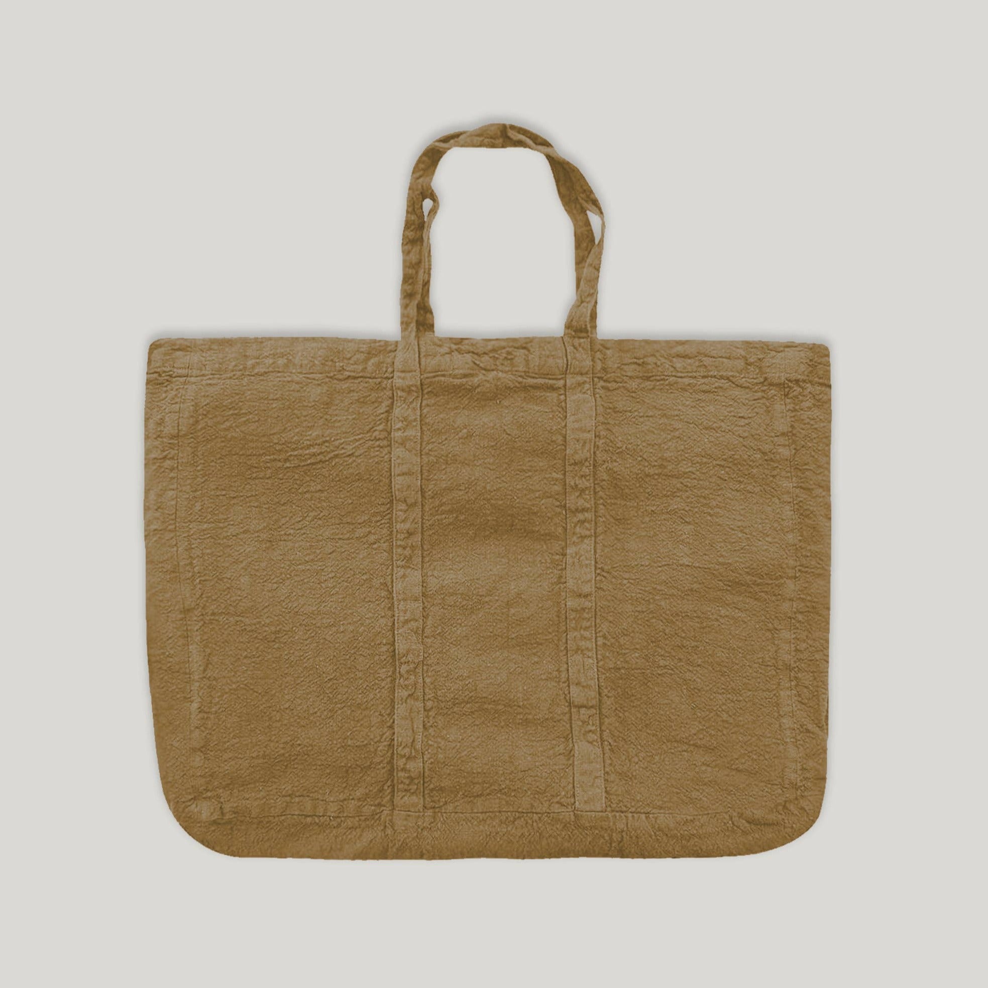 French Raw Linen Tote