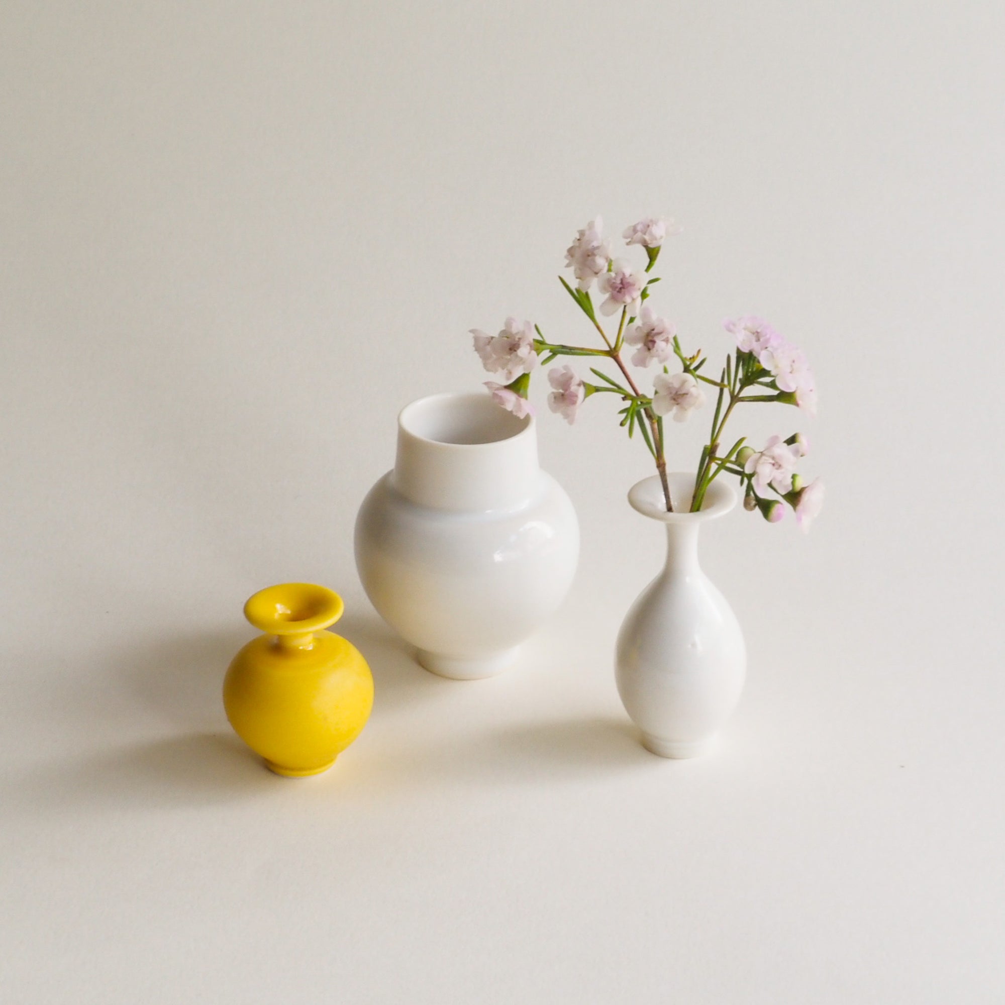 Hand Thrown Miniature Vase Sets