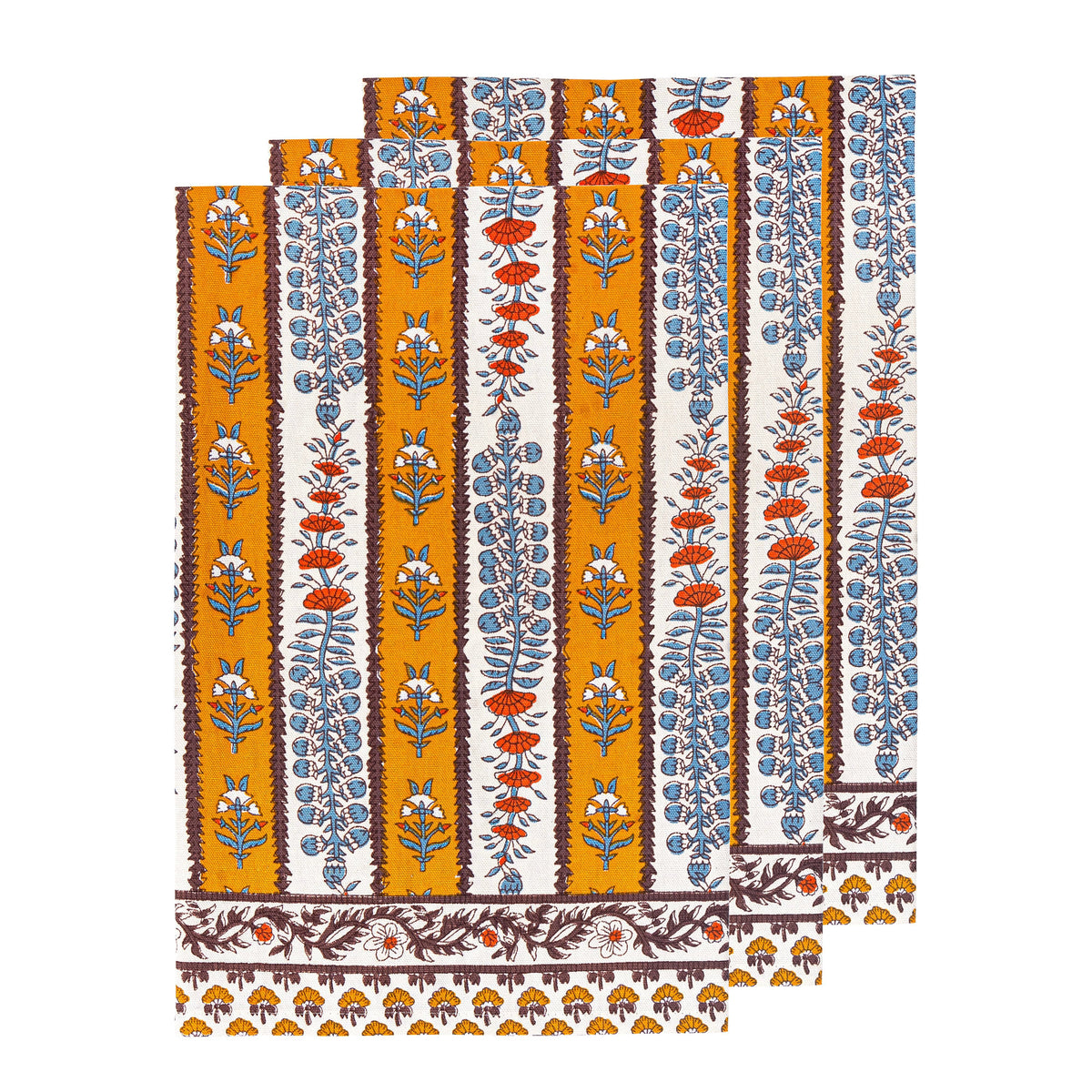 Avignon Tea Towels Dijon &amp; Blue, Set of 2