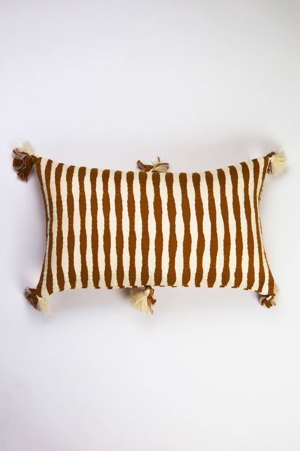 Antigua Pillow in Umber Stripe by Archive NY