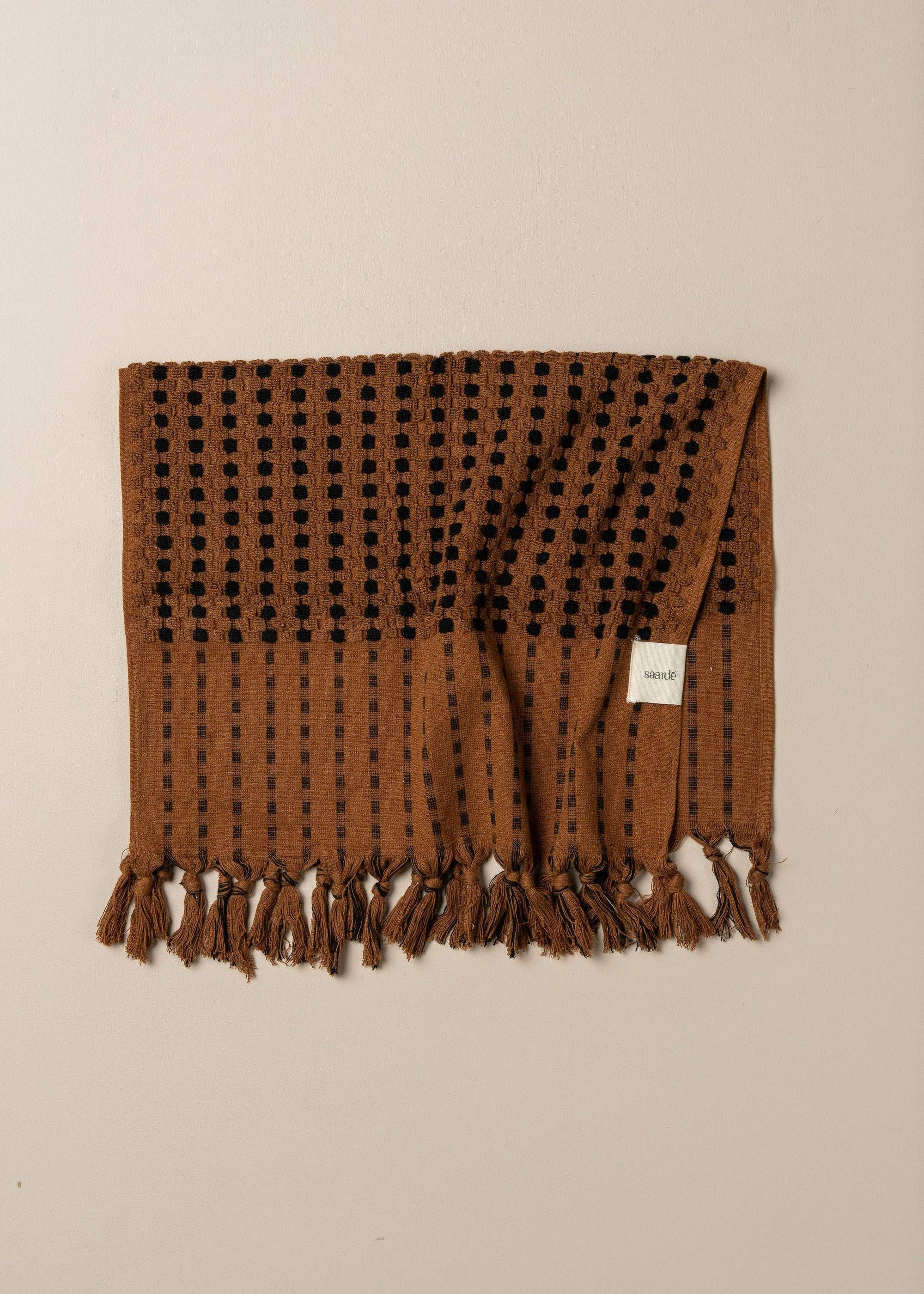 Chickpea Towel Collection | Chocolate/Black