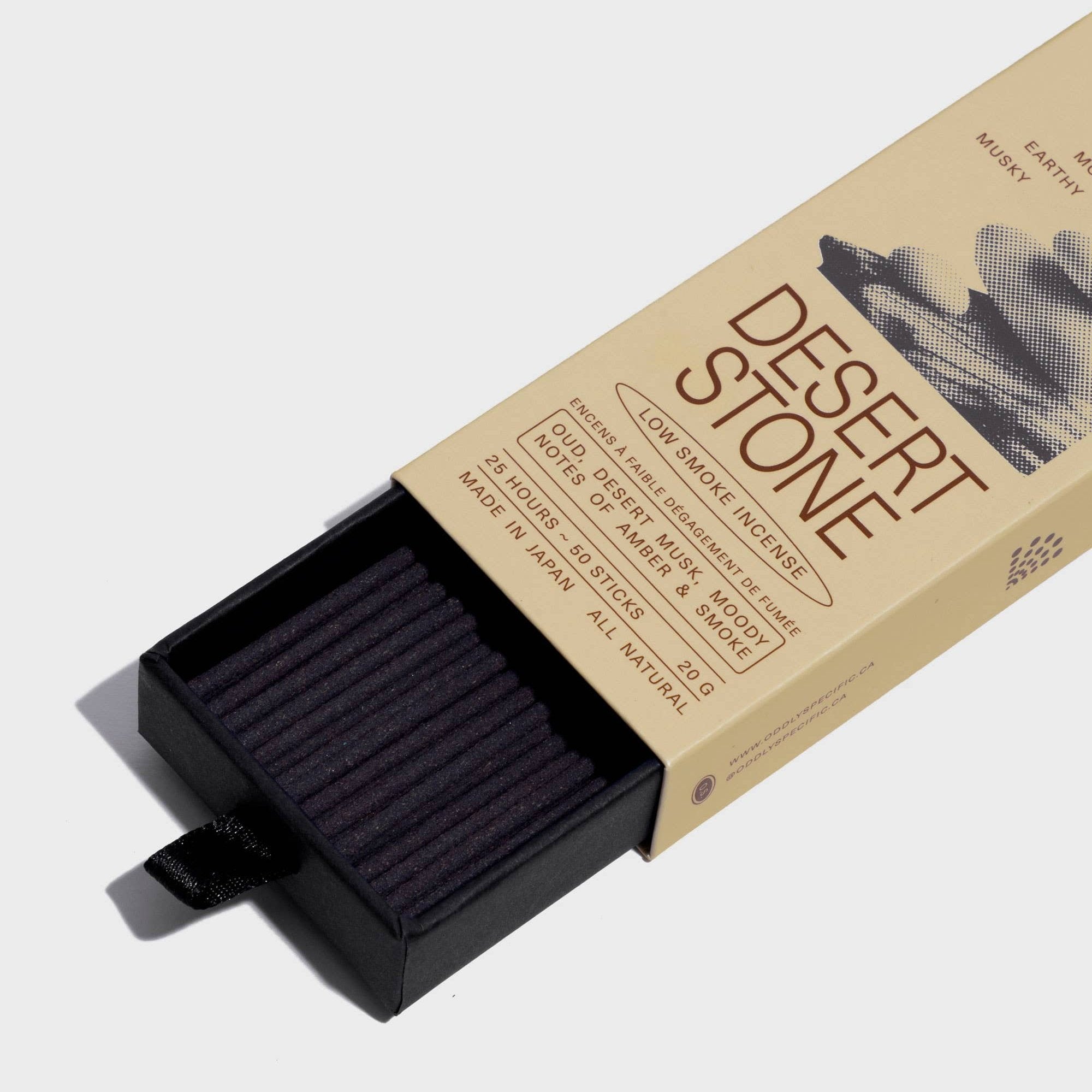 Low Smoke Incense, Made in Japan, Natural | Desert Stone