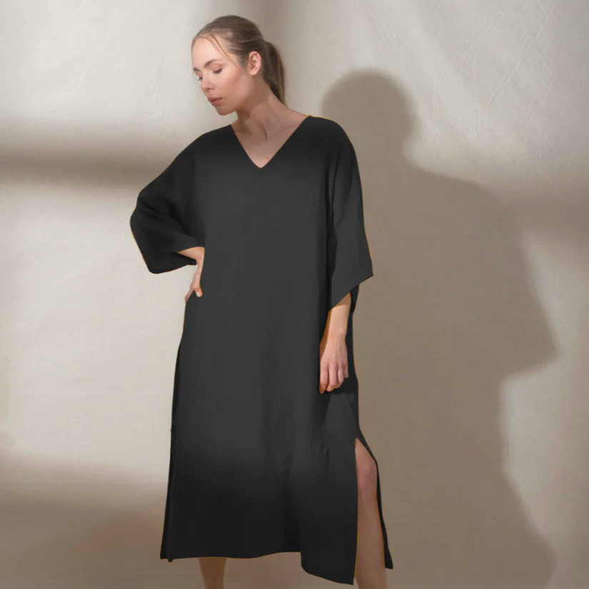 Amalfi Linen Kaftan by Saardé