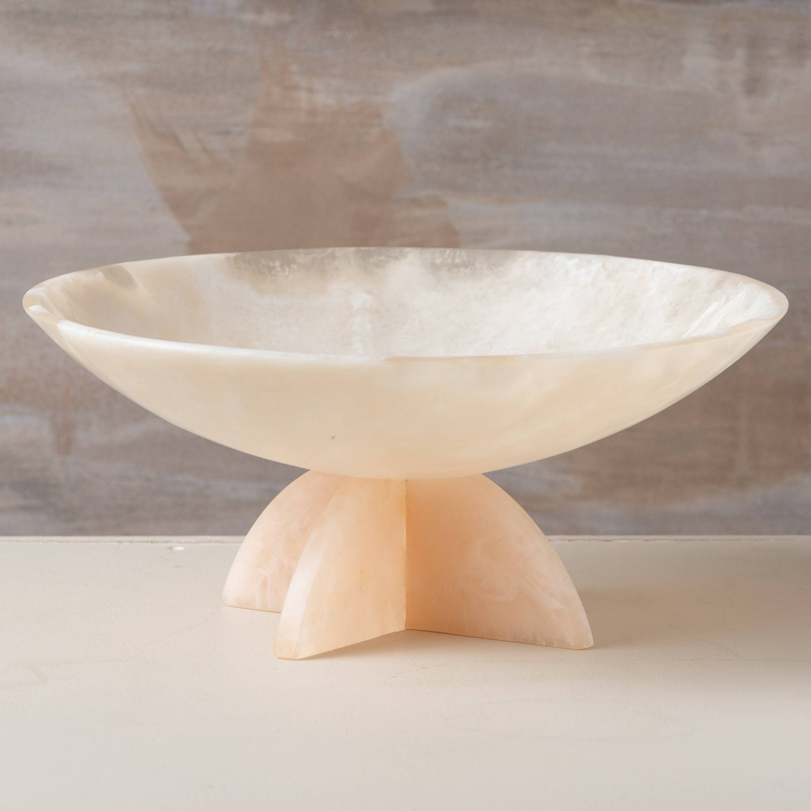 Flow Resin Fruit Bowl | Peach Blush