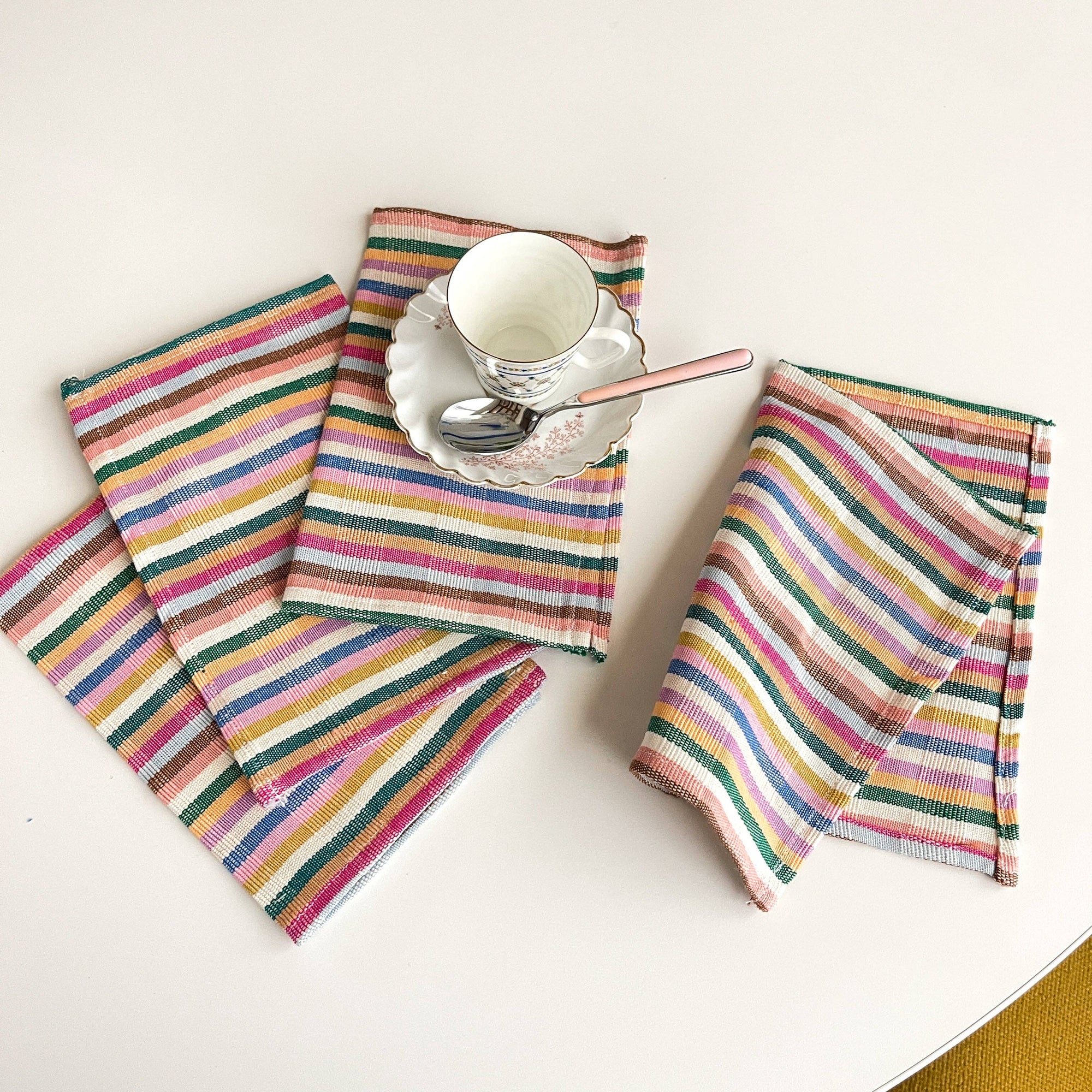 Valentina Rainbow Cocktail Napkin Set of 4