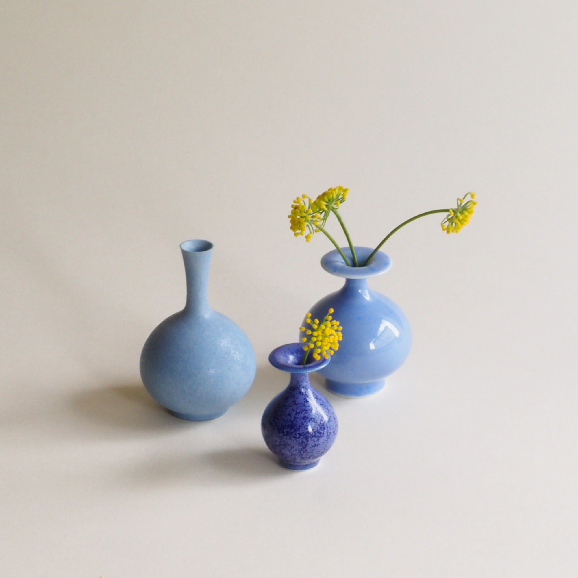 Hand Thrown Miniature Vase Sets