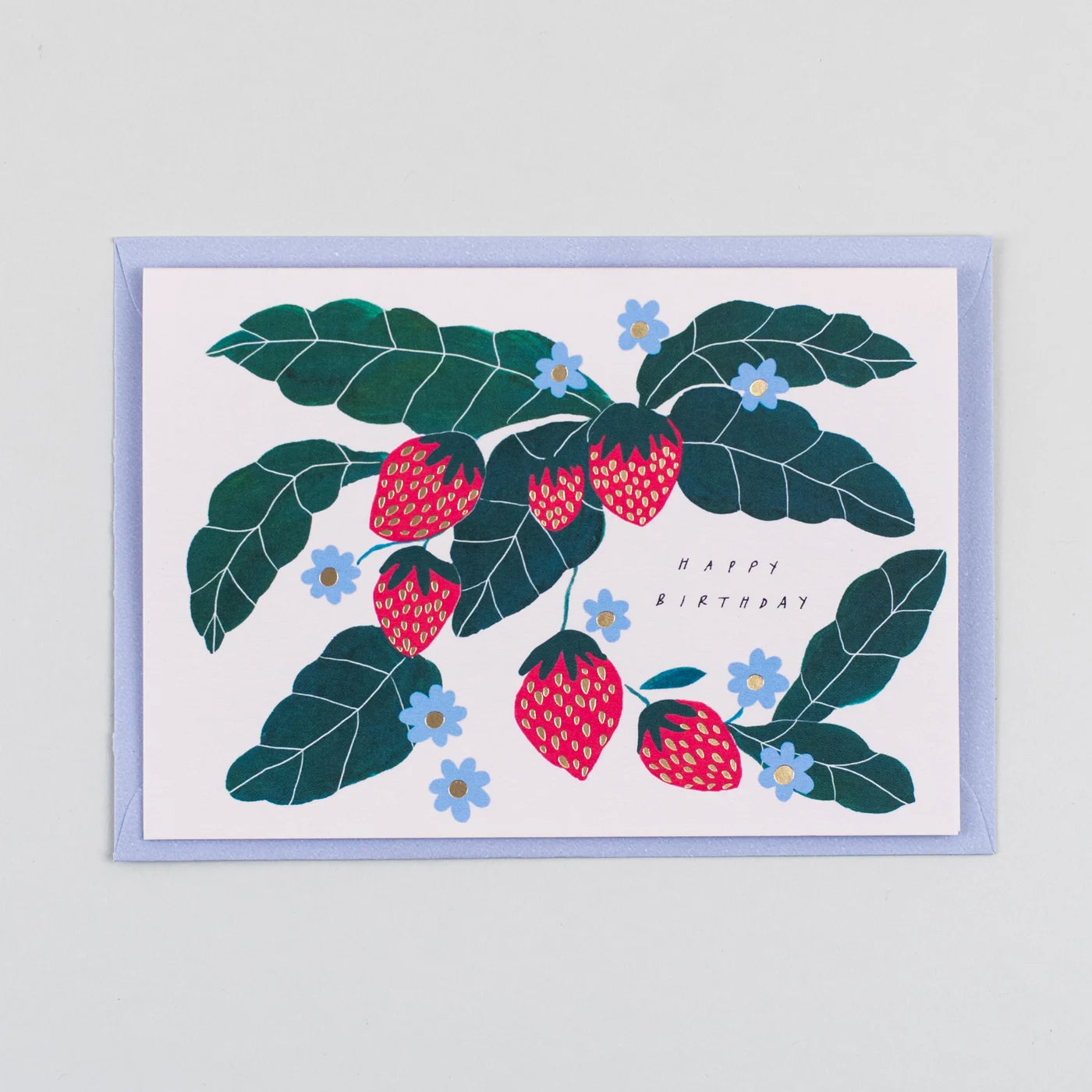 Happy Birthday Strawberry Greeting Card