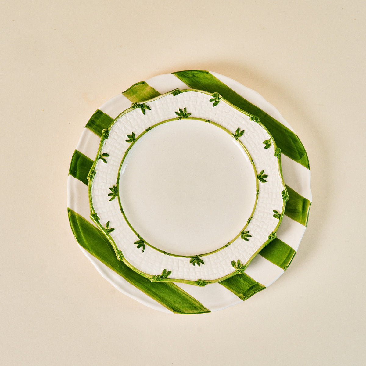 Greenery Dessert Plate by Les Ottomans