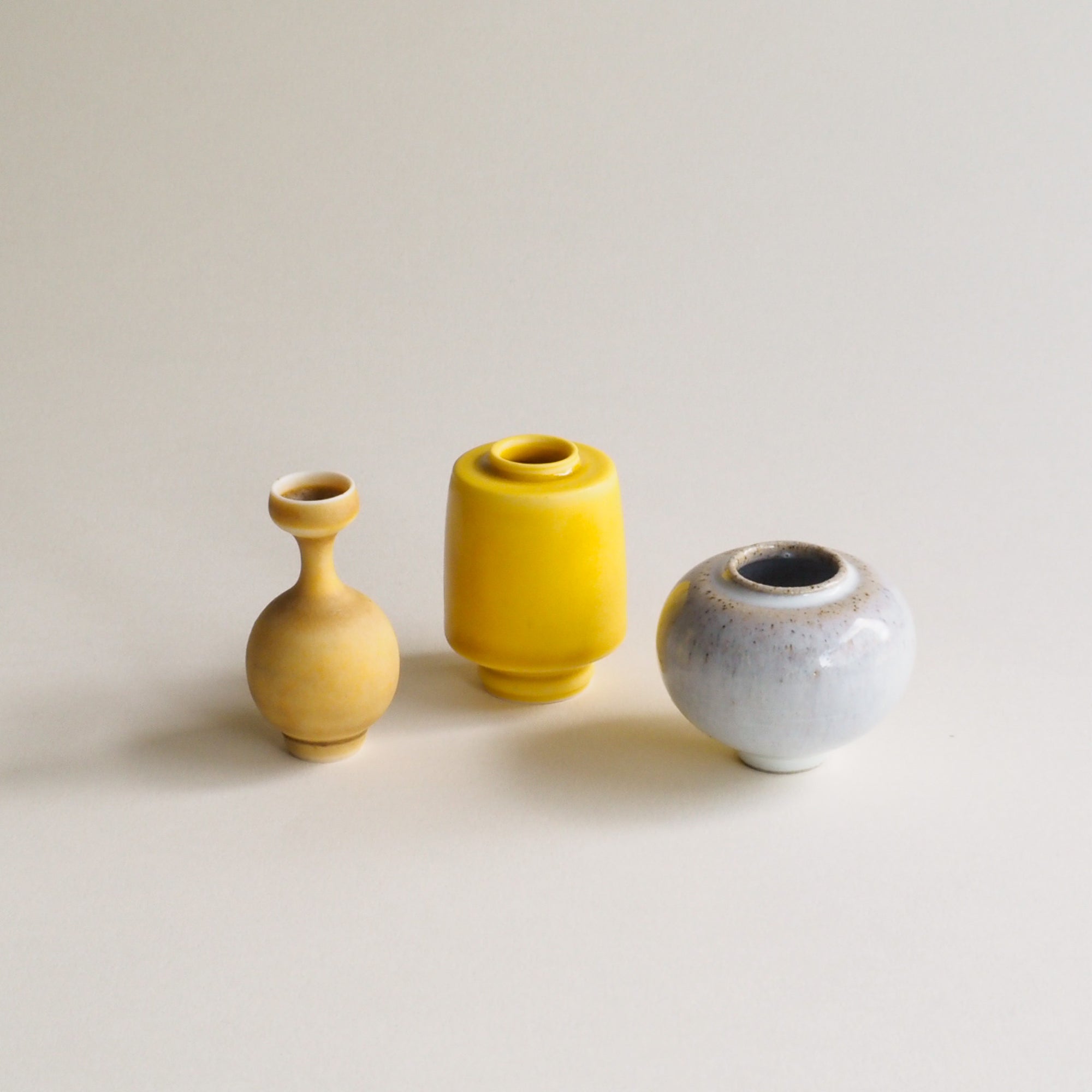 Hand Thrown Miniature Vase Sets