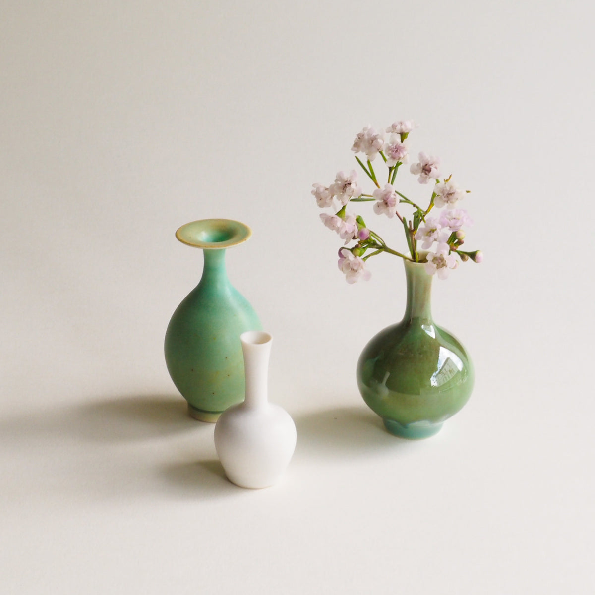 Hand Thrown Miniature Vase Sets