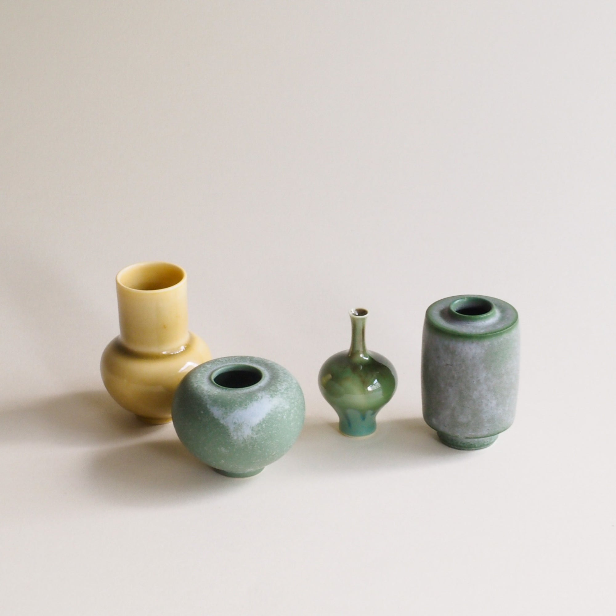 Hand Thrown Miniature Vase Sets