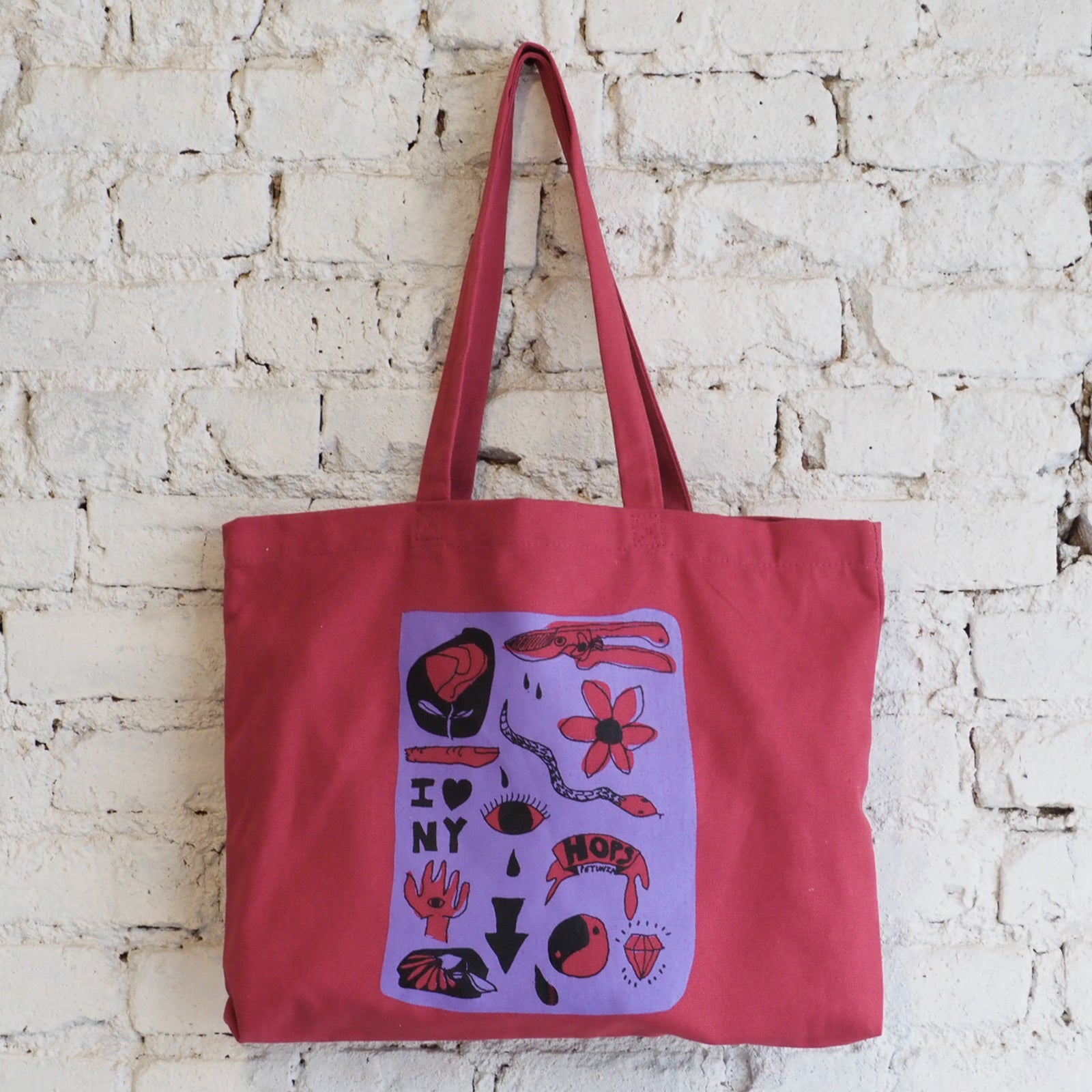 Hops Petunia Tattoo Tote