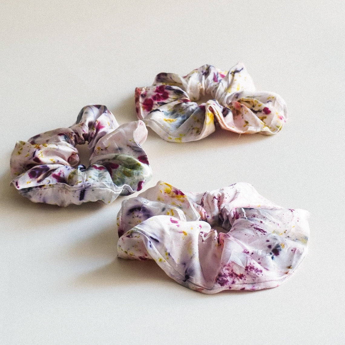 Botanically Dyed Silk Scrunchie