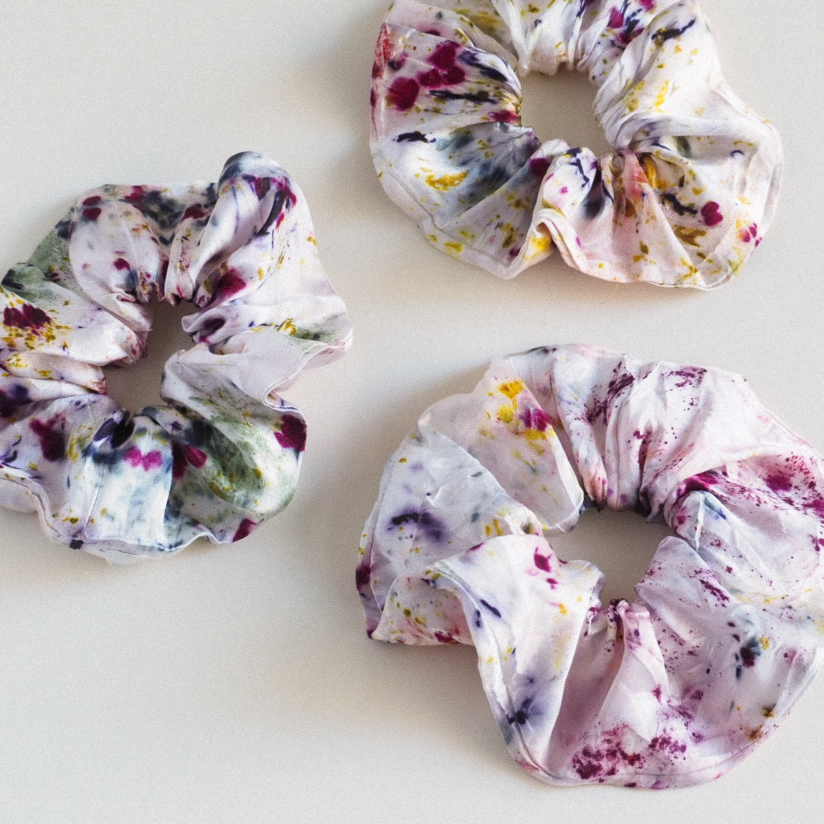 Botanically Dyed Silk Scrunchie