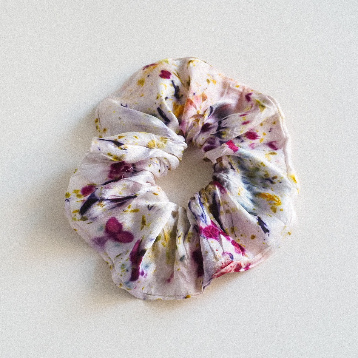 Botanically Dyed Silk Scrunchie