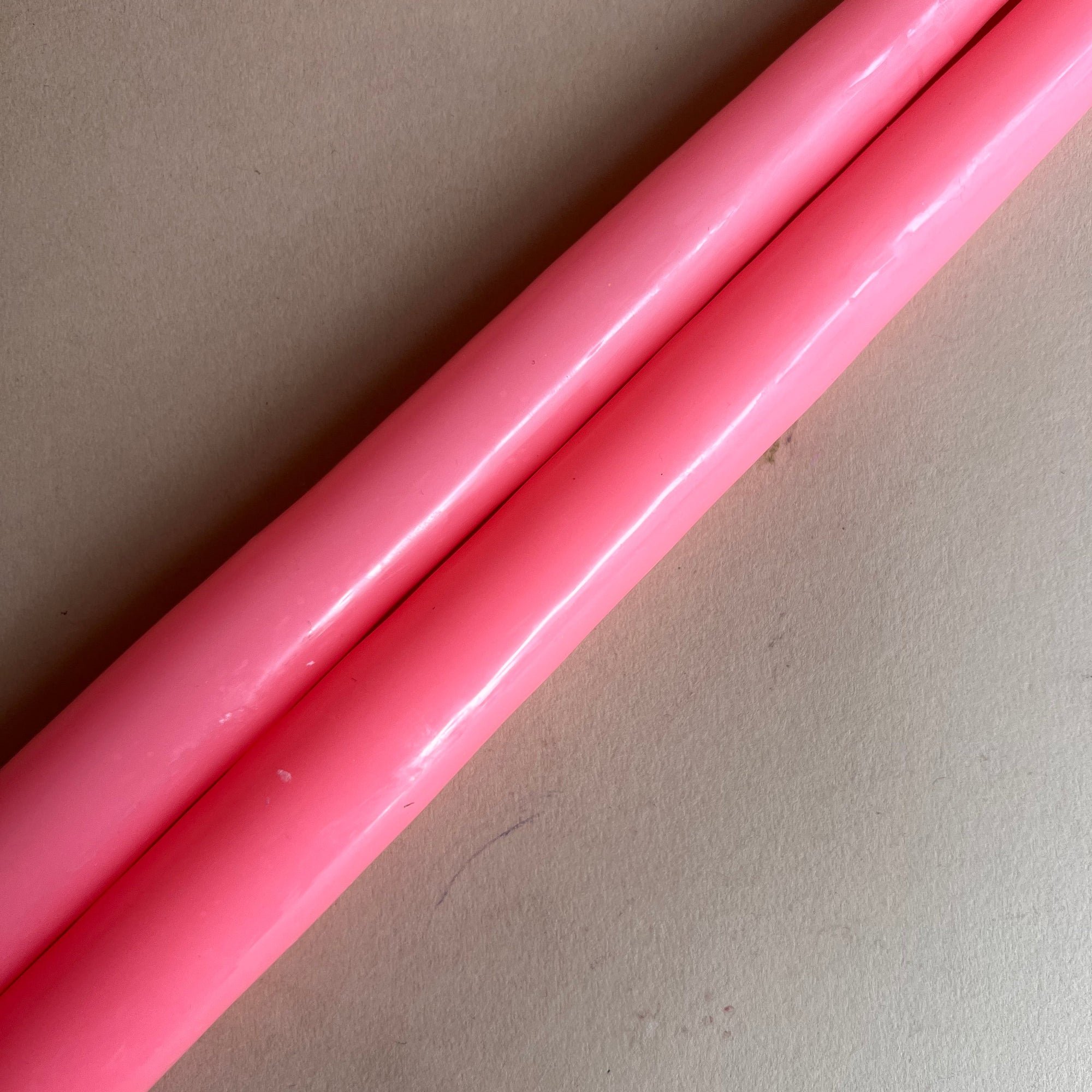 Hot Pink Taper Candle