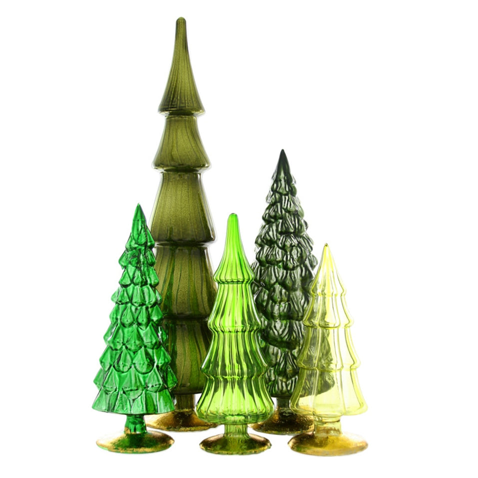 Hue Trees in Green (Set of 5)