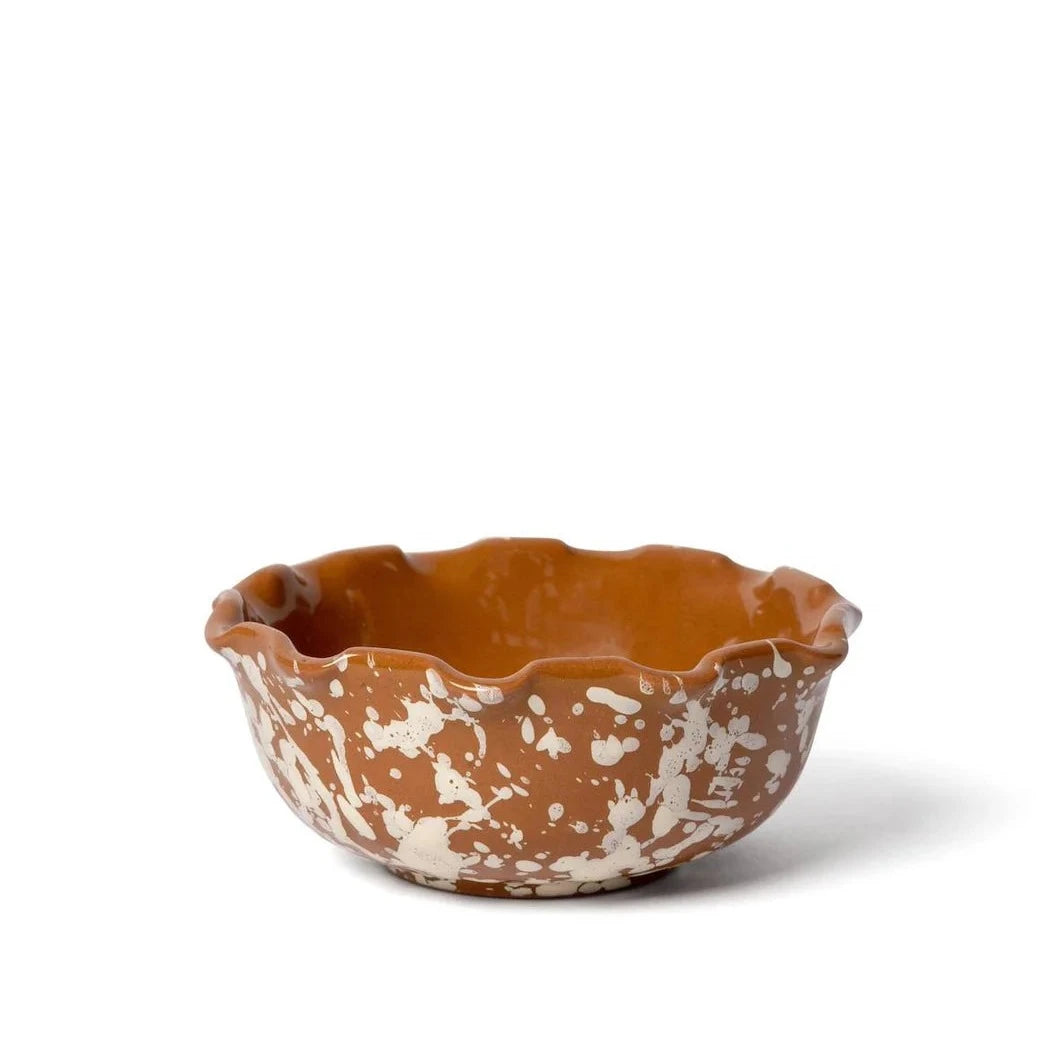 Sharland England Splatter Scallop Bowl