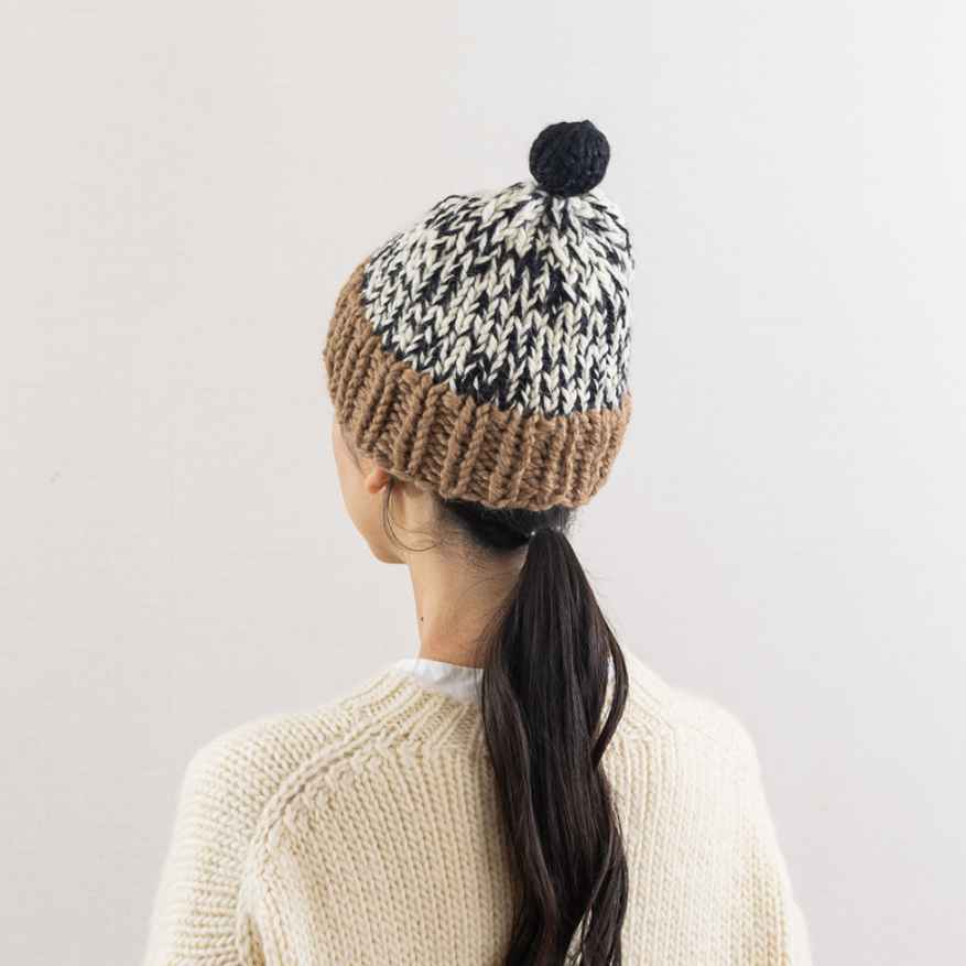 Tsuyumi Baby Alpaca Pompom Beanie