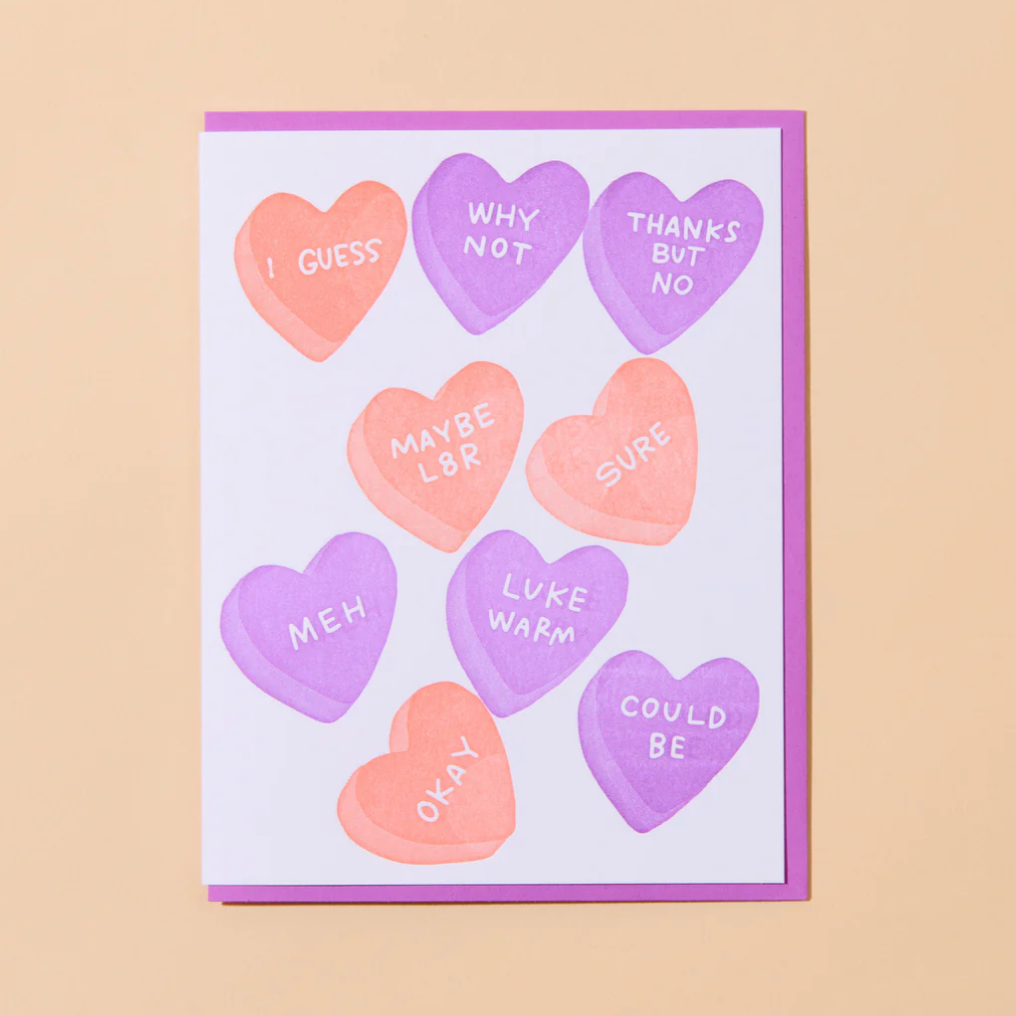 Candy Hearts Card