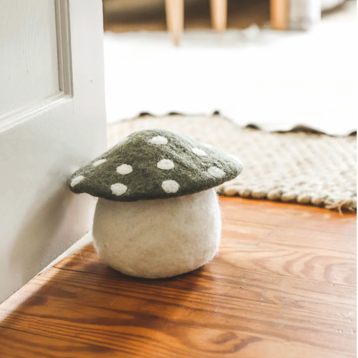 Wool Mushroom Doorstop