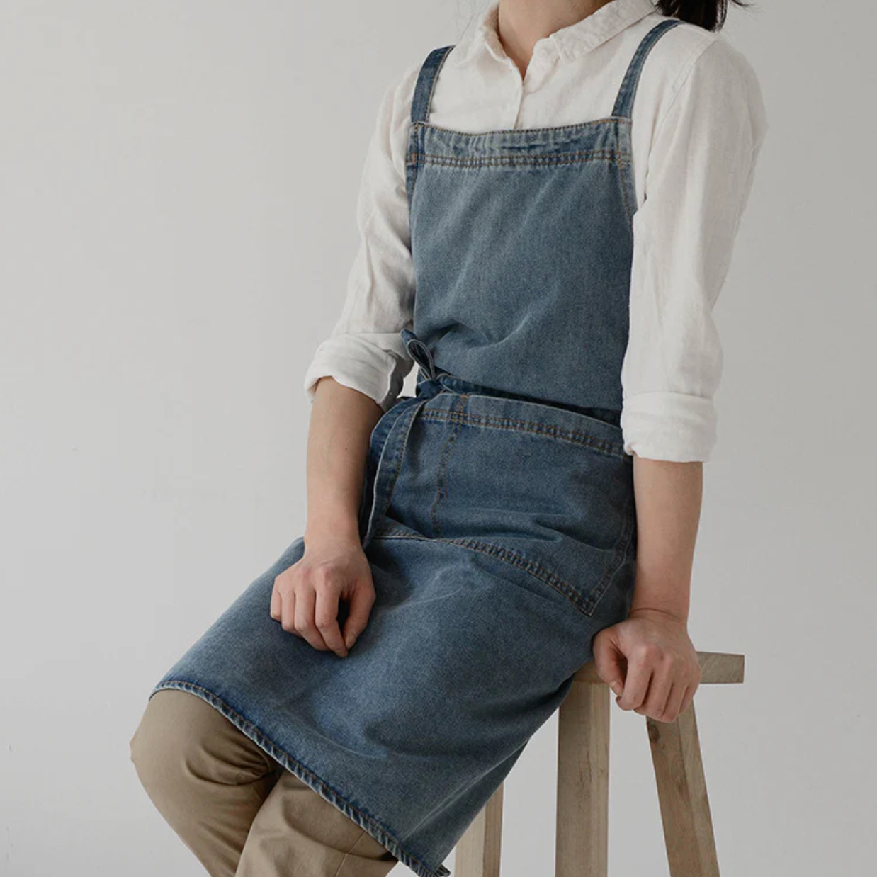 Washed Denim Apron