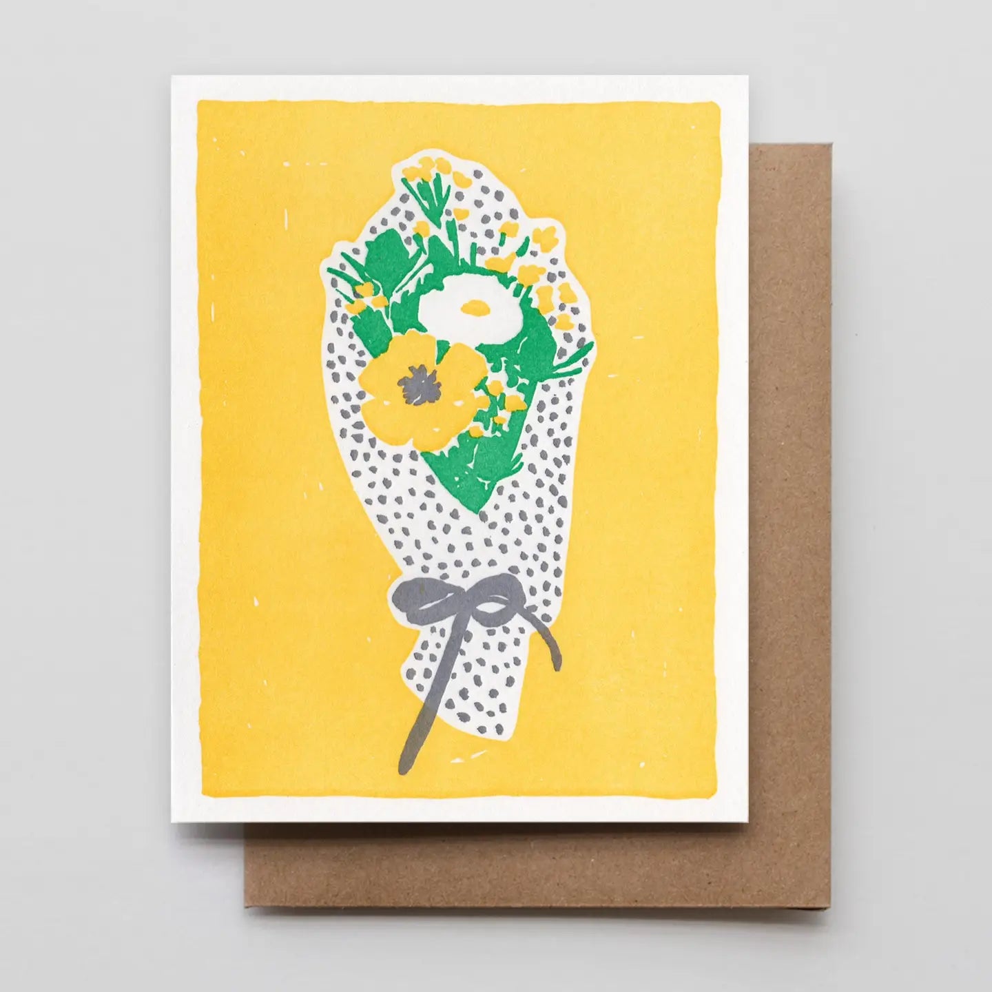 Bouquet Letterpress Greeting Card