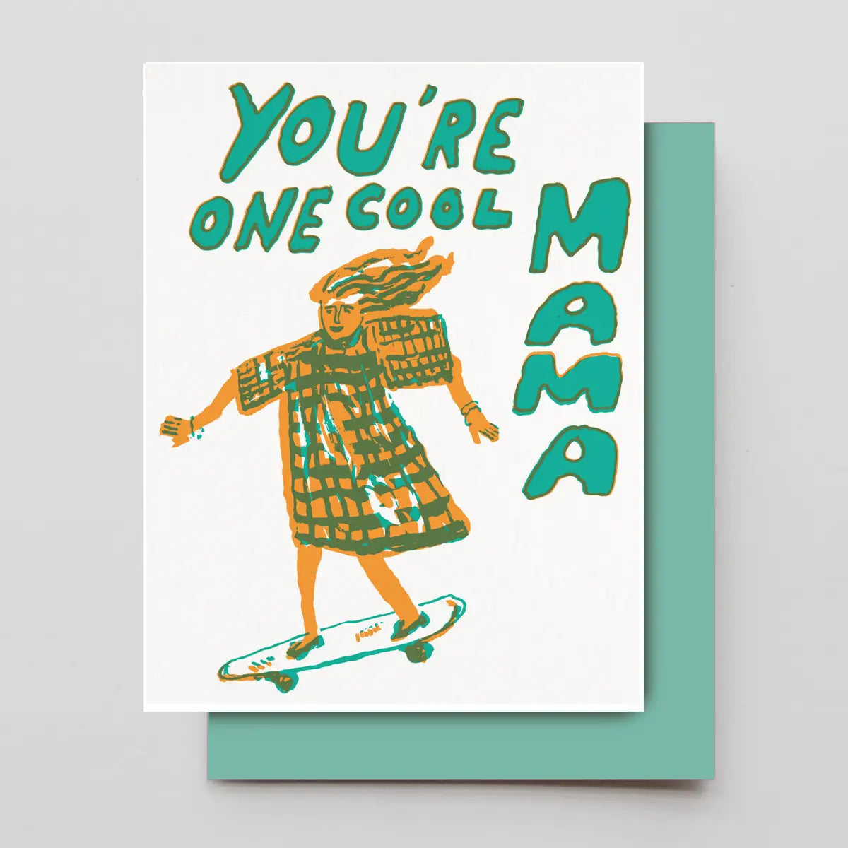 One Cool Mama Letterpress Card