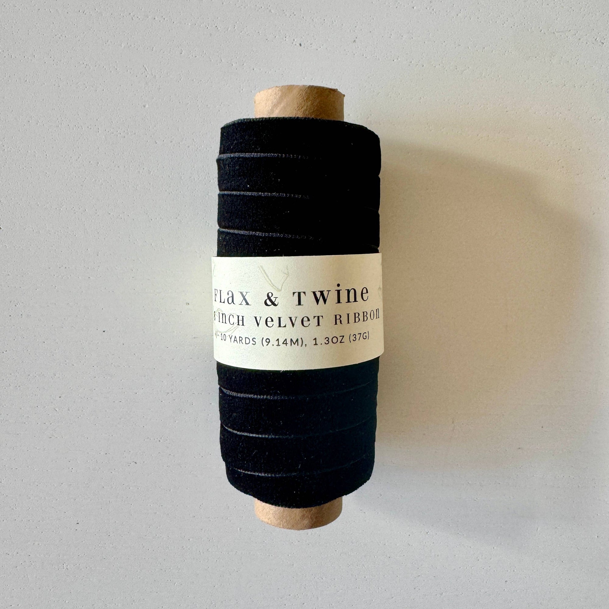 Flax & Twine 3/8" Velvet Ribbon