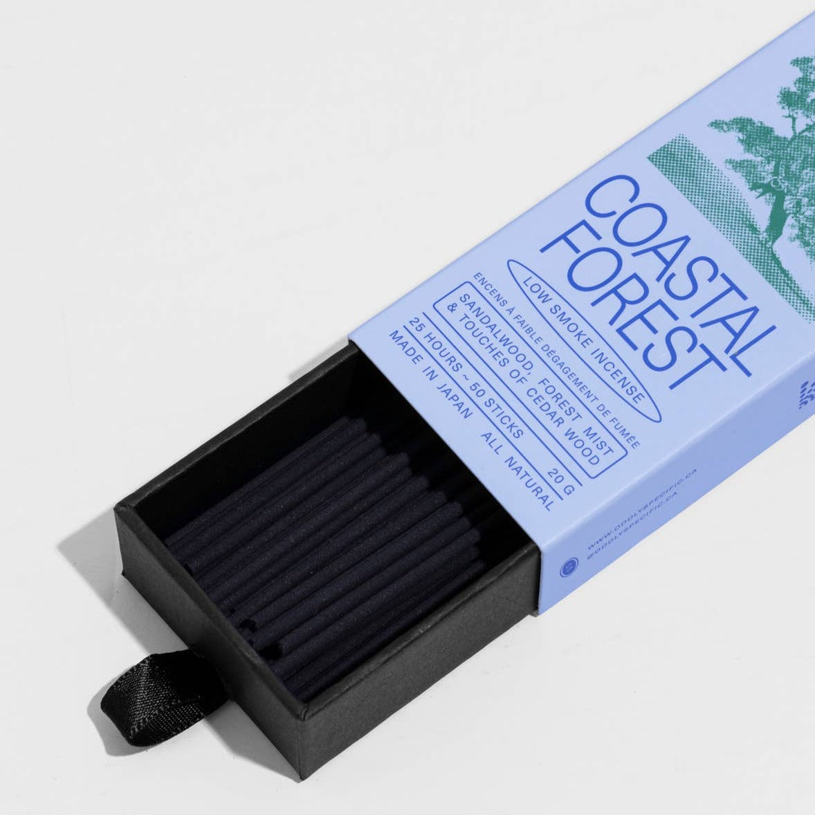 Low Smoke Incense, Made in Japan, Natural | Coastal Forest