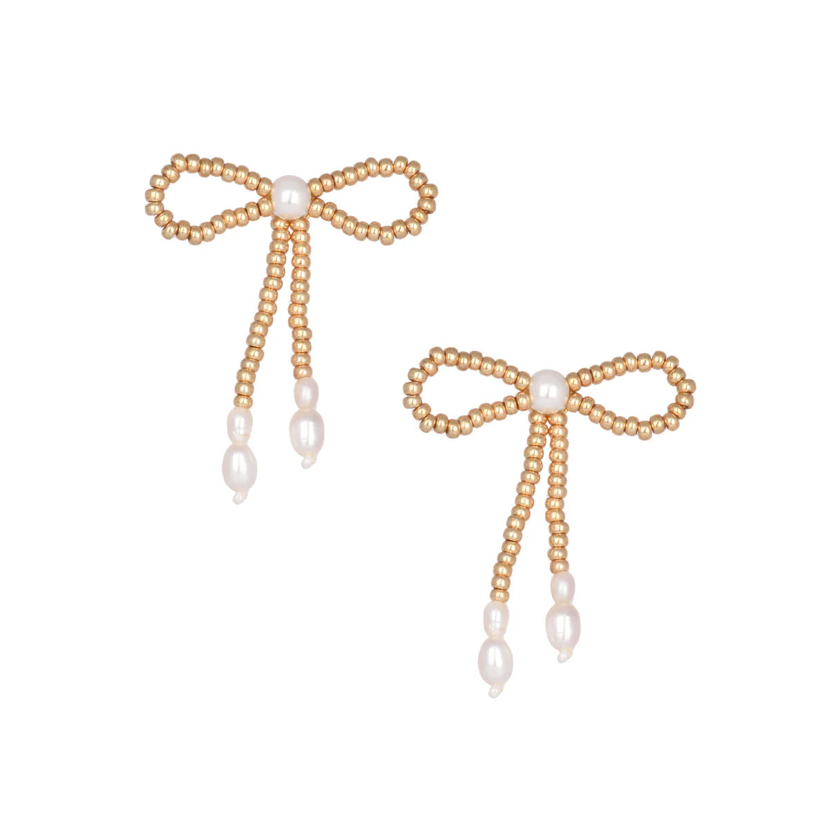 Mishky Beaded Bow Earrings