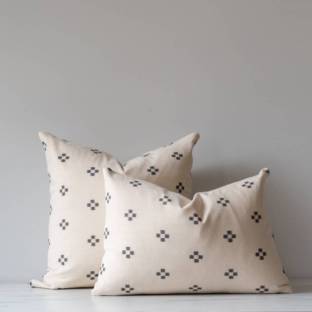 Charcoal Dot Pillow