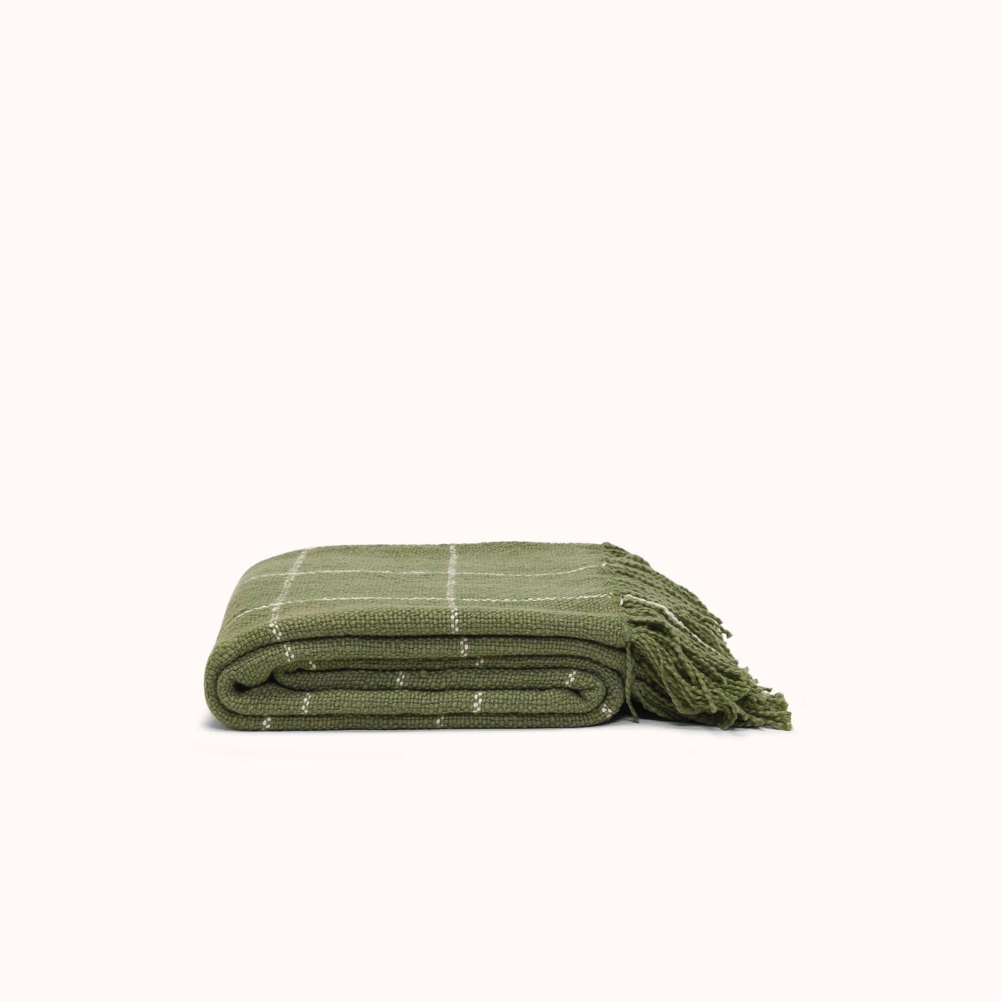 Claude Throw in Olive / Natural