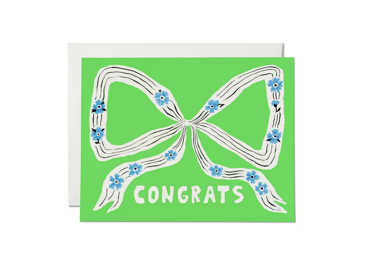 &quot;Congrats&quot; Perfect Bow Card