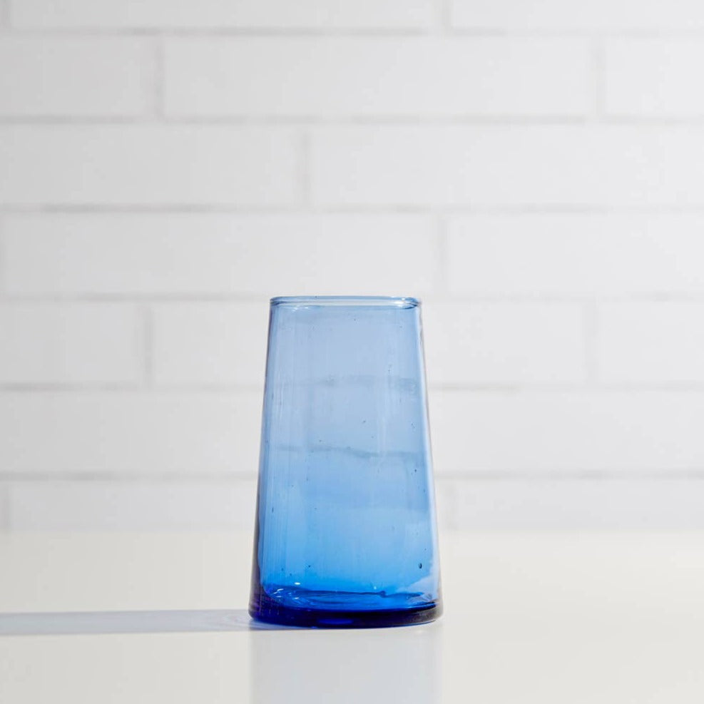 Moroccan Cone Glassware Large - Blue