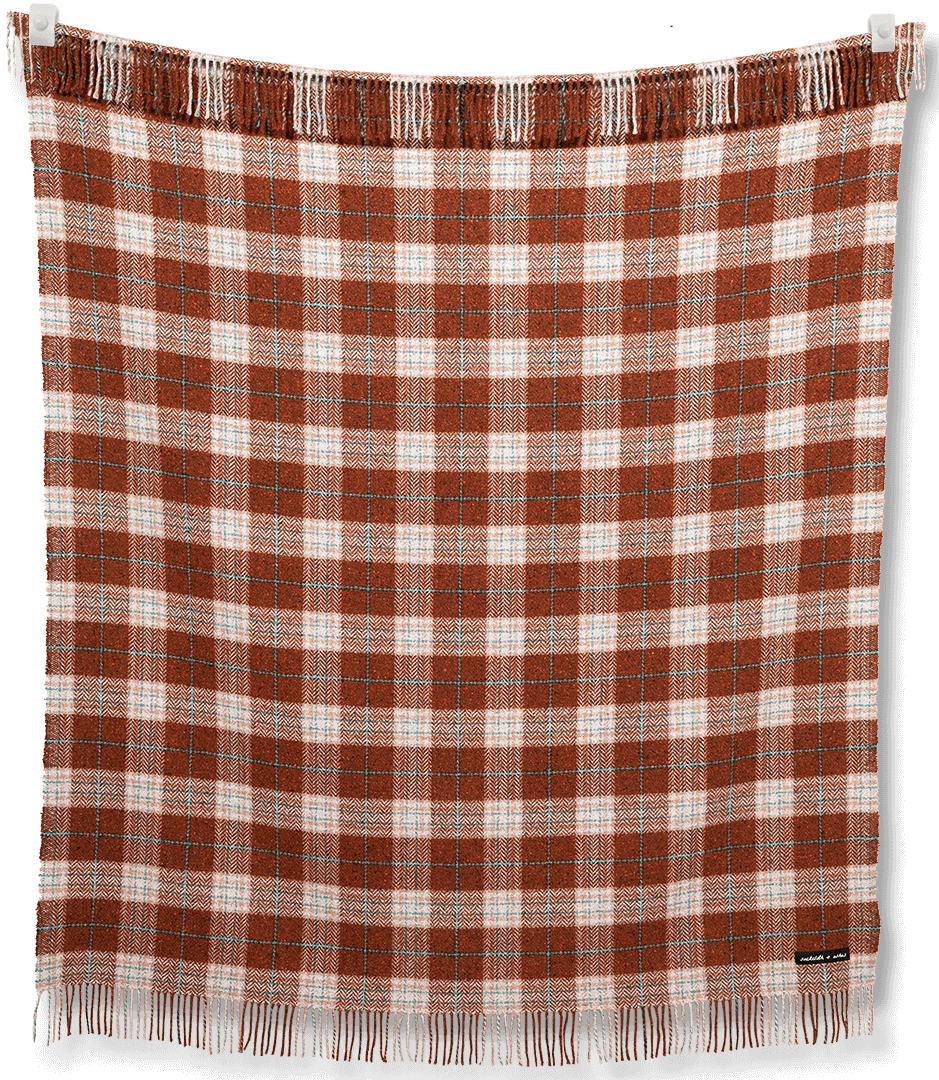 Sackcloth & Ashes Blanket - Vintage Plaid Rust