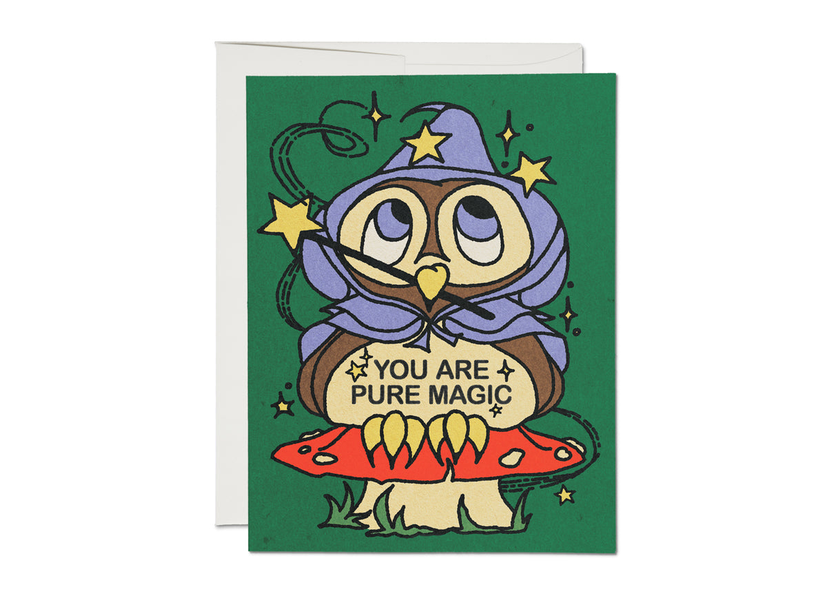 Owl Wizard Card