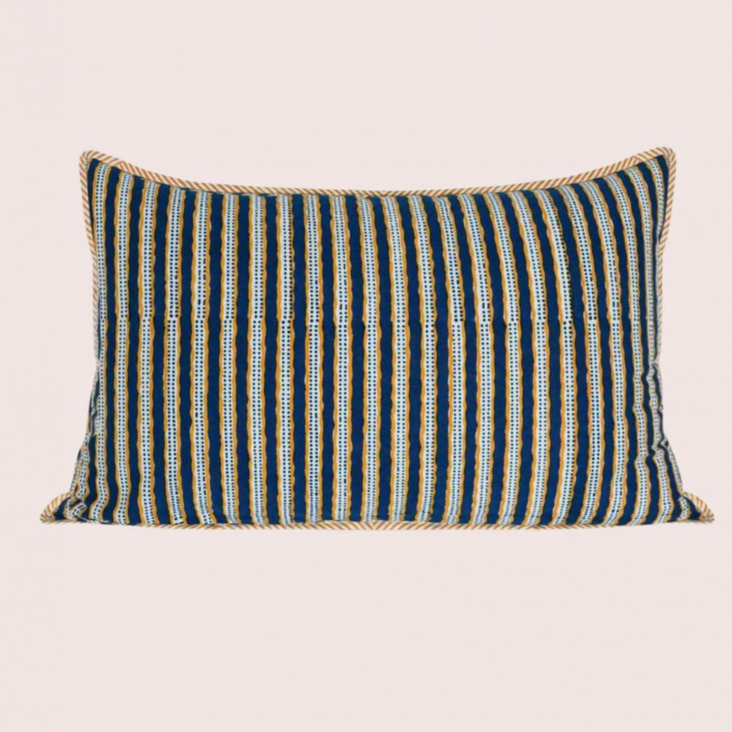 Jamini Pillow in Striped Bronze