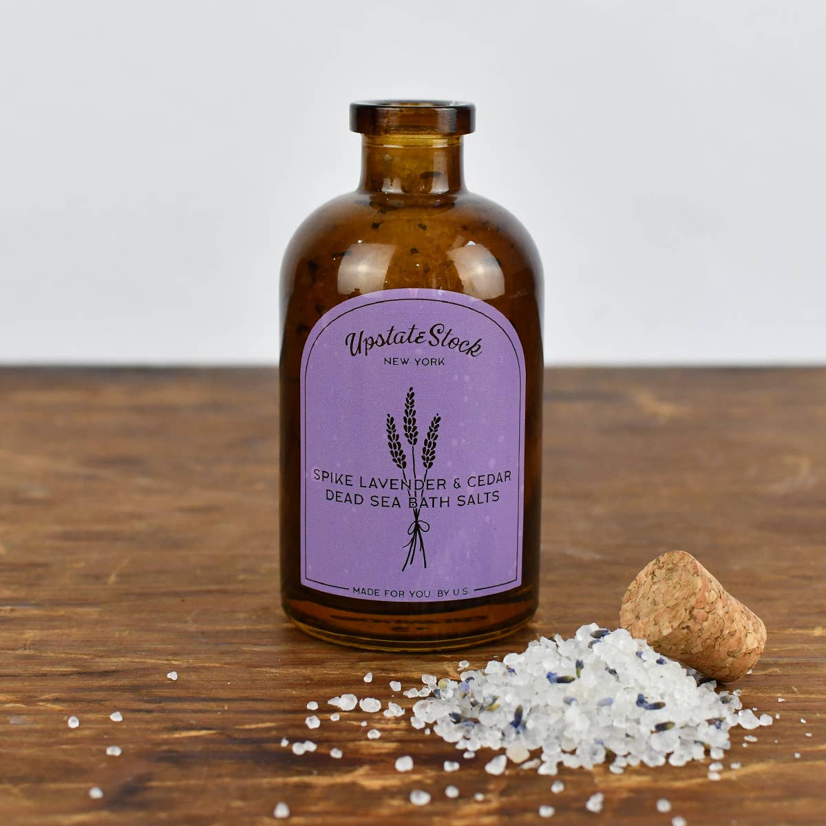 Upstate Stock: Spike Lavender &amp; Cedar Dead Sea Bath Salts