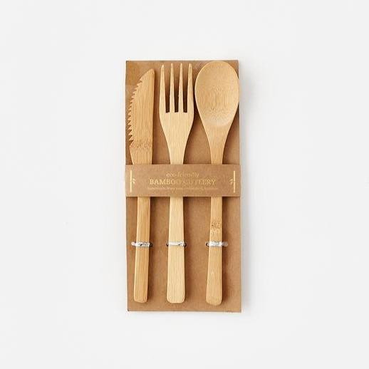 Bamboo Cutlery - Hops Petunia Floral