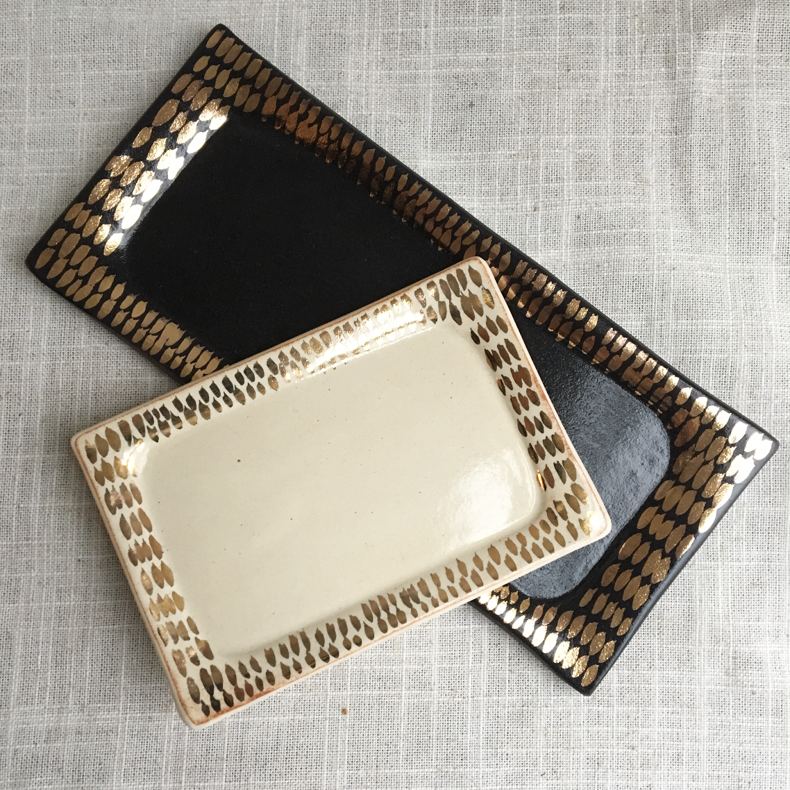 Object Enthusiast - Black & Gold Vanity Tray